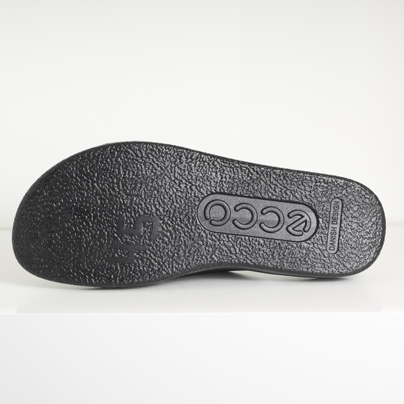 $120 Ecco Flowt M Crosstrap Sandals Comfort Slides Black Leather Men 11-11.5/ 45 main image 6